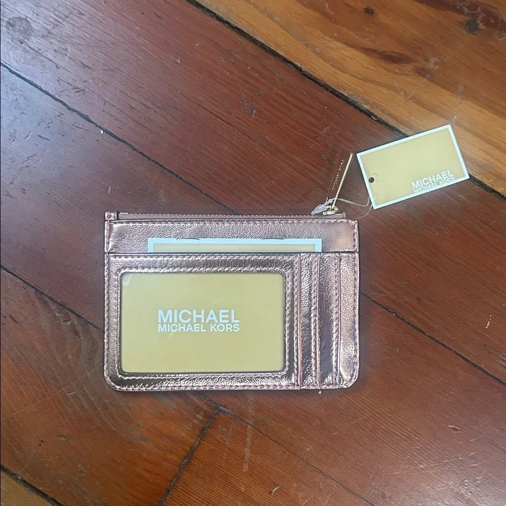 Michael Kors Jet Set Travel Small Top Zip Coin Pouch Primrose Patent - Picture 2 of 5